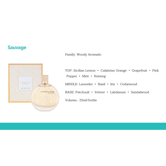 LONKOOM LANGUAGE Perfume for Women 25ml, Woody Aromatic Long‑Lasting Eau De Parfum Spray